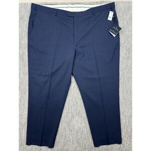 Brooks Brothers Explorer Vitale Barberis Canonico Navy Dress Pants Men 52x30 NWT